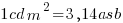 {1 cd m^2} = 3,14 asb